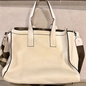 Brunello Cucinelli Cream Leather Tote